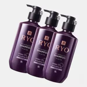 샴푸 려자양윤모 9ex 탈모전문케어 민감 400ml 3입