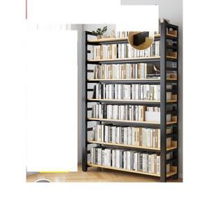 책장 디스플레이 선반 식물 목재 기구 7단 120X30X212CM 가정용 주방 수납 블랙 라이트 DS OW