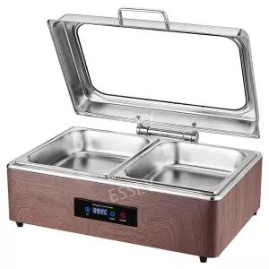 푸드워머 푸드 스텐304 보온 호텔 차핑디쉬 뷔페 음식 플레이팅 사각 9L