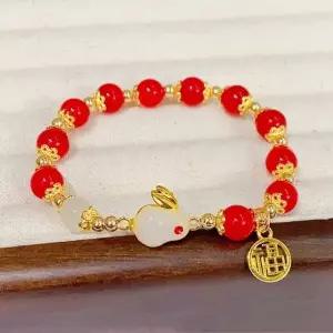 [골드스마일]선물 합격운 재물운 리뉴얼ver. 옥토끼 팔찌 추석 토