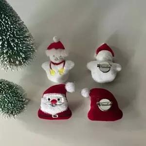 병아리 산타 뱃찌 가방 눈사람 브로치 꾸미기 맞춤제