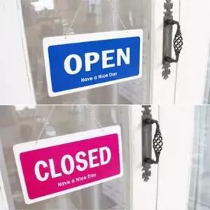 가게 오픈 마감 포멕스 양면 안내판 푯말 표지판 1개 (KYR-WC1EB68)