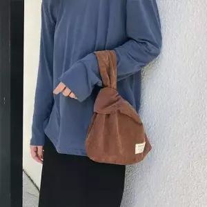 [셀러에이드]데일리 손목가방 에코백 코듀로이 8color 미니 코듀로