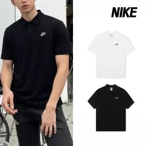 나이키 반팔티 클럽 숏슬리브 폴로 티셔츠 남성 블랙/화이트 2종택1
