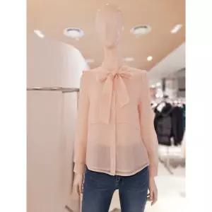 [롯데백화점]SOUP 이중 덧장 타이 블라우스 SC3LSM1