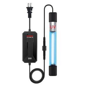 킹예누오 아쿠아리움 블루라이트, 9W 잠수식 라이트, 타이머가 장착된 어항 필터 탱크 섬프 수영장용 방수 램프