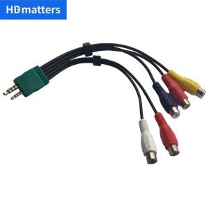 삼성 호환 LCD TV 전용 UE55D7000LUXXU용 일반 BN39-01154W 컴포넌트 오디오 비디오 AV 어댑터 케이블