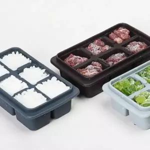 실리콘 얼음틀 다용도 트레이 아이스큐브 냉동 마늘 보관 용기