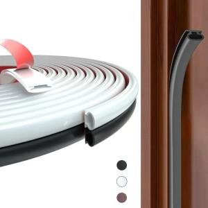 1롤 3미터/118.11인치 문/창문용 웨더 스트리핑 씰 스트립 자가 접착식 방음 웨더스트립