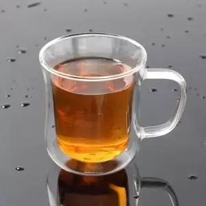 내열 이중유리 음료잔 주스컵 유리컵