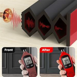 6M 문 드래프트 스토퍼 - 자가 접착 수지 소재 고무 방음 충돌 방지 웨더스트립