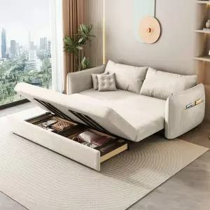 침대 서랍형 유압식 테크노 2인용 듀얼 워시오프 조립식 호텔 소파베드 멀