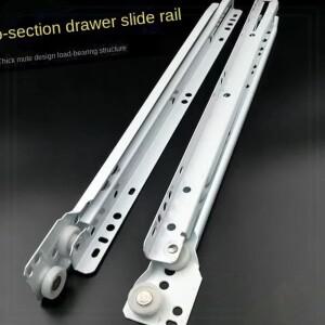 서랍 트랙 슬라이드 두개의 캐비닛 레일 두꺼운 컴퓨터 테이블 슈트 의류 키보드 롤러 풀리 가구