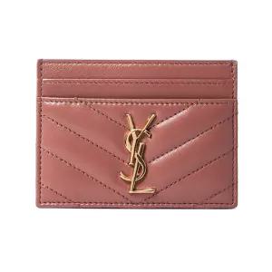 [생로랑] 생로랑 25FW 카산드라 마틀라세 카드지갑 베얼리핑크 423291 AAA44 5922