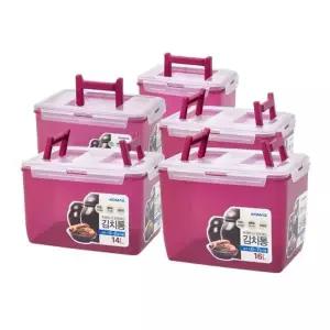 투손잡이 김치보관함 대형 중형 소형 튼튼한 김치통 김치 저장용기