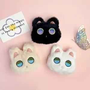 애니 고양이 얼굴 인형키링 3종 애니메이션 캐릭터 가방고리 인형 가방고리