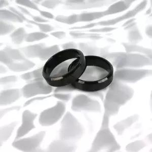 티타늄반지 남녀공용반지 블랙 써지컬스틸 커플반지 남녀공용반지 악세사리반지 라운드반지 볼드반지