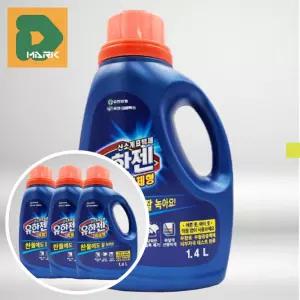 액체형 산소계표백제 3개 빨래 옷 누런때 황변 얼룩제거제 표백 이불 기름때 곰팡이 운동화 아기옷 핏물