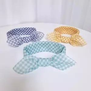 손수건 아사면 빅사이즈 쁘띠스카프 체크 WF0D387