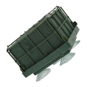 웨딩카 장식 및 신선한 꽃꽂이를 위한 흡입 컵이 있는 아티베터 2Pcs 플로럴 폼 케이지 사각형 꽃꽂이