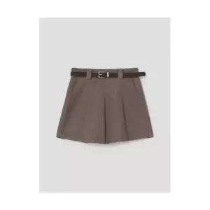 에잇세컨즈 8SECONDS 스웨이드 벨트 스커트 베이지 356127SM3A 128608