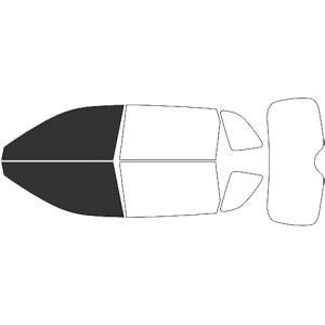키트 블랙 틴트 프리컷 노 - 키트 싱글 호환되는 직접 플레이 CR-V와 - 비닐 전면 윈도우 20% 버블 필름 2023-2025년 차량