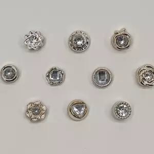 패션브로치 옷여밈단추 옷핀뱃지 큐빅믹스 10개 매너브로치 브로치