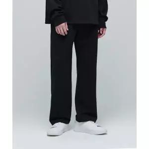 무신사 스탠다드 MUSINSA ANDAR D 플랫 테리 라운지 스웨트 팬츠 블랙 MMBPK0Z07-BK 140593