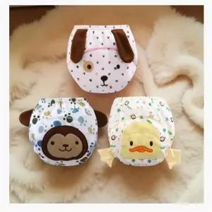 아기 첫 팬티 두돌 사각 순면 배변 훈련 기저귀 떼기 방수 속옷 인견