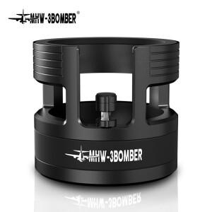 MHW-3BOMBER 에스프레소 포타필터 거치대 조절식 바텀리스 탬핑 스테이션 커피 액세서리 도구 58mm