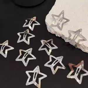 [골드스마일]삔 별 고정 머리 똑딱핀 앞머리핀 앞 헤어 똑딱 세트 포인트 10p