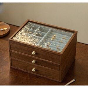 장식장 우드 가구 2단 탁자 게임 스타일 수납 침대옆 콘솔 앤티크 서랍형