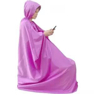 가운 찜질복 반신욕 좌훈 전신 퍼플 좌훈치마 사우나 145cm 후드 포함