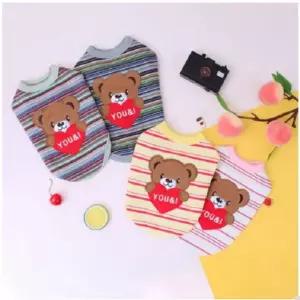 반려견 강아지옷 캔디 실내복 겨울옷 강아지티셔츠 애견티셔츠 생일잔치 귀여운 베어티 외출복 산책