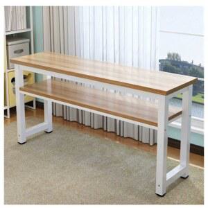 2단 긴 바 책상 비정형 카페 선반 테이블 보조 좁고긴 테라스 좁은