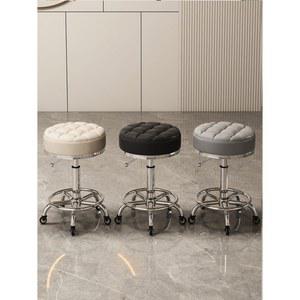 미용실 뷰티샵 스툴 컷팅 회전 이동식 작업 바퀴달린 네일샵 의자