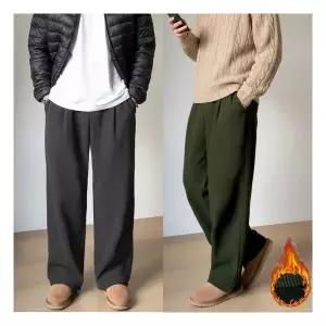 [프랭키뉴욕]남자 골덴바지 기모 핀턱 코듀로이팬츠 겨울 와이드팬츠 스판 빅사이즈_WDPA14 855462