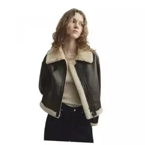 브랜드정품 몽돌 MONGDOL 페이크 퍼 무스탕 자켓 브라운 MDJK025BROWN 211536