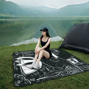 야외 닉 매트 방습 두꺼운 해변 잔디 봄 나들이 캠핑 시트 쿠션