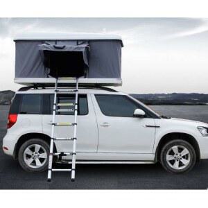 완전 자동 자동차 텐트 유리 섬유 하드탑 더블 캠핑 루프