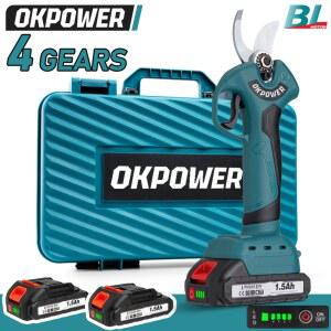 45mm전동고지가위 4단 전동 전지가위 핸드헬드 과수원 관목 과수 분재 가지치기 가위 18V 배터리