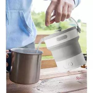 휴대용 열탕 여행 온수 접이식 전기포트 실리콘klm920