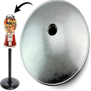 클래식 껌 기계 상단 뚜껑 - 풍선 및 사탕 기계용 금속 자판기용 덮개. 타이탄 교체 부품과 호환되는