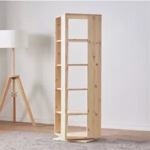 핀란드산 원목 5단회전책장 스탠딩회전책장