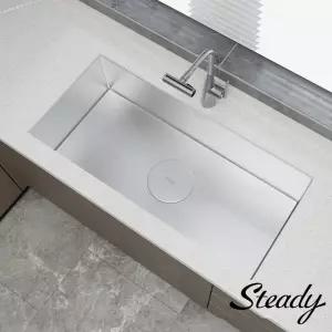 AK Steady 950 주방 엠보 코팅 사각싱크볼 SUS304 