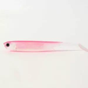 비늘 모양 낚시미끼 전갱이 갈치 광어용 핑크 쉐드웜 루어