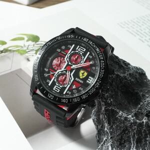 캐주얼 남성 쿼츠 시계 직장인 빈티지 손목시계 스포츠 페라리 SJ 로마 488 포르토피노 F8 푸로상게