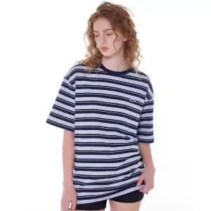 노이아고 NOIAGO NOI1657 오버핏 스트라이프 티셔츠 스카이블루 NOI1657 316137