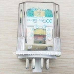10pcs JQX-10F 2Z 10A 12V/24V/110V/220V 8핀 코일 전자기 릴레이