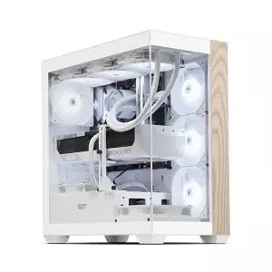 DARKFLASH DS900 ARGB 강화유리 화이트 우드 (미들타워)